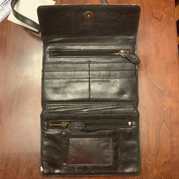 COPY - Vintage Jeon Los Angeles leather artistic wallet/crossbody purse - Picture 7 of 8